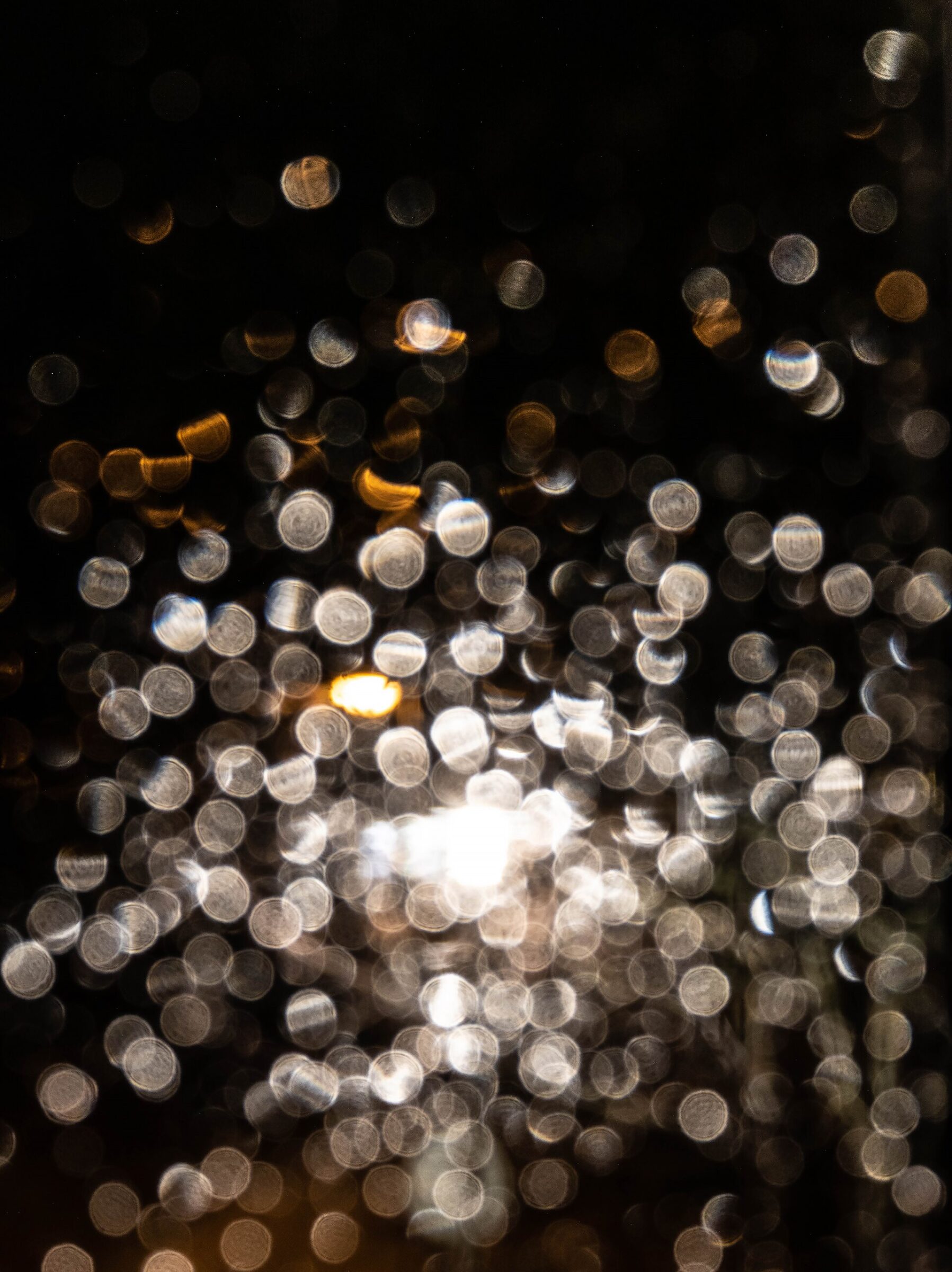 Bokeh raindrops on a window 1