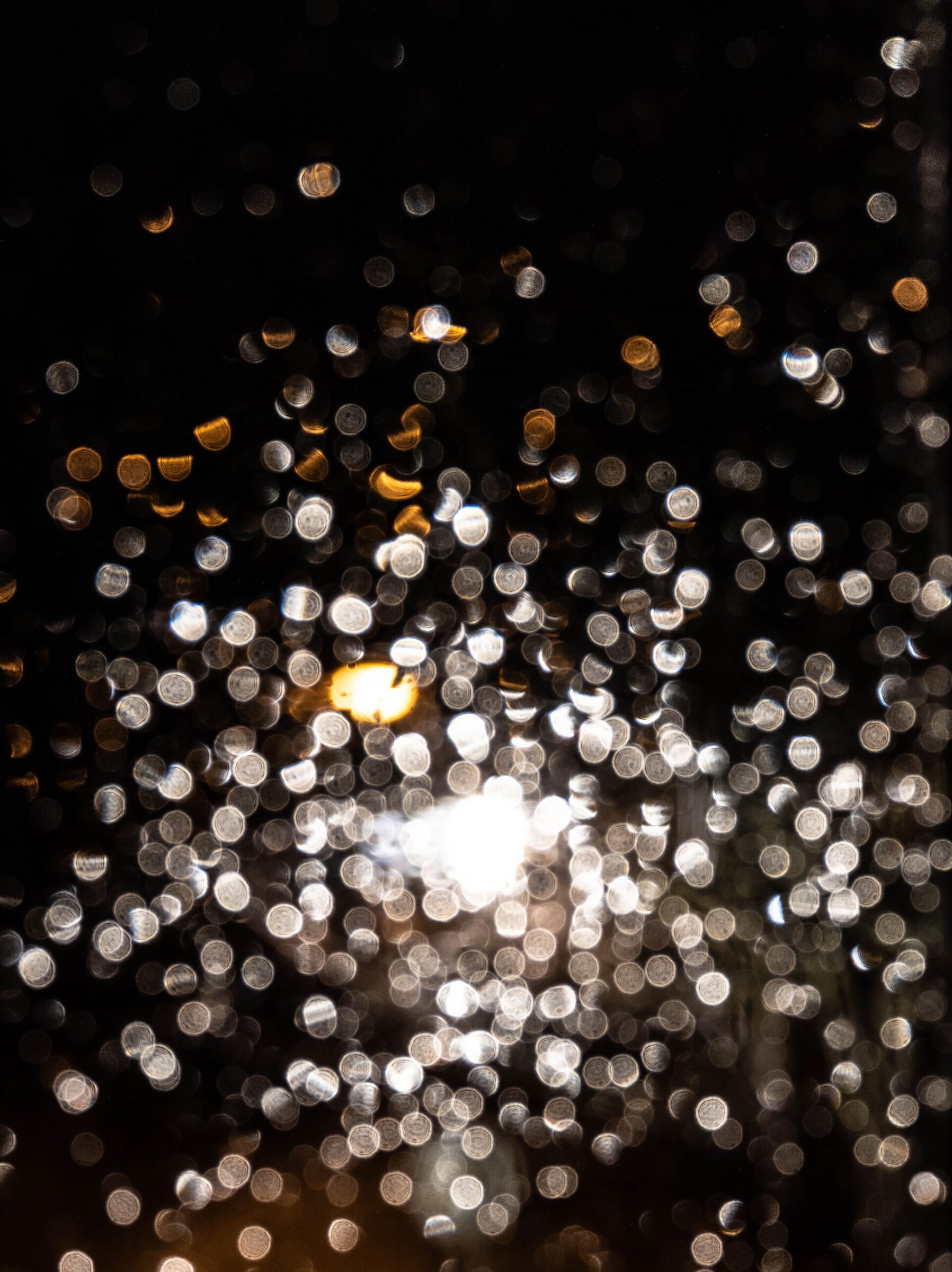 Bokeh raindrops on a window 2